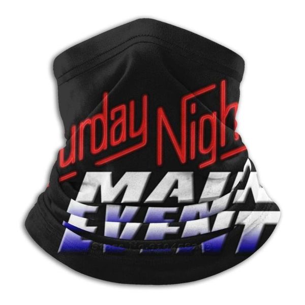 

scarves saturday night's main event 3d bandana face neck warmer soft fleece mask sport scarf wrestling wwf, Blue;gray