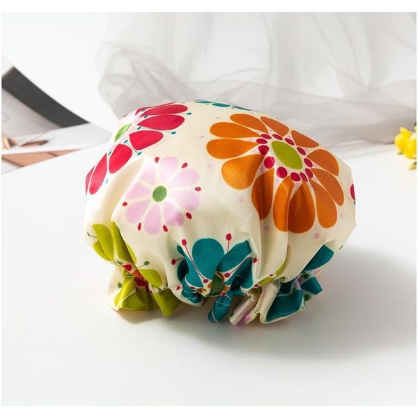 

new monochrome two layer make up shower cap cover kitchen oil fume head cover new monochrome f wmtkxw