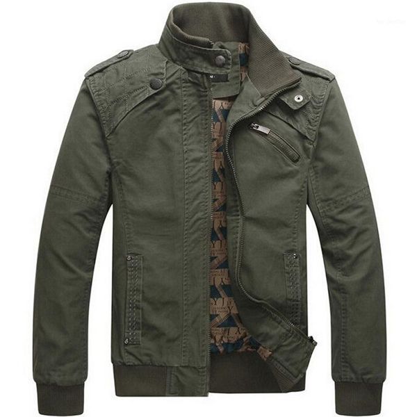 

men's jackets men jacket casual cotton washed coats army outdoors stand collar outerwear coat parka mens jackets1, Black;brown