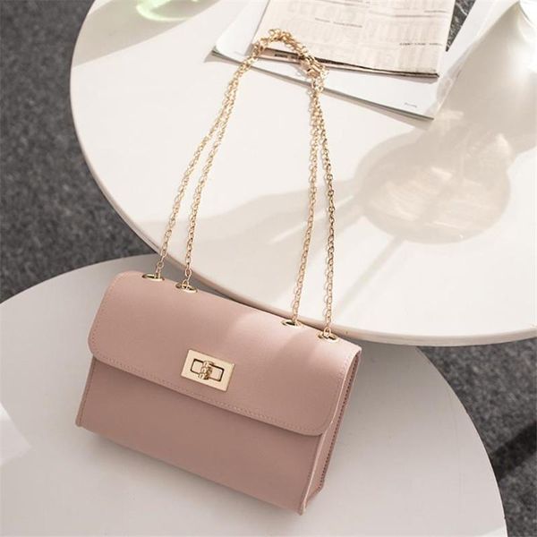 

shoulder bags fashion simple small square bag pu leather chain mobile phone women's luxury designer handbags for women 20#15