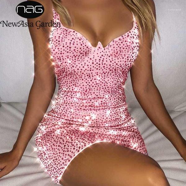 

newasia garden birthday party dress women chest curve carving bodycon dresses shiny crystal diamond elegant dress pink gold1, Black;gray