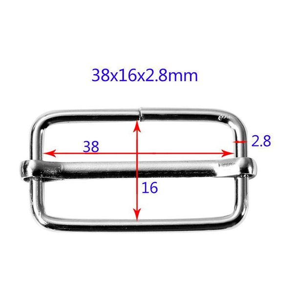 

20pcs metal adjustable square ring buckles garment belt diy needlework luggage sewing handmade bag purse jllccp, Blike;white
