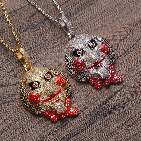 

big size cartoon characters pendant&necklace for men hip hop jewelry cn250, Silver