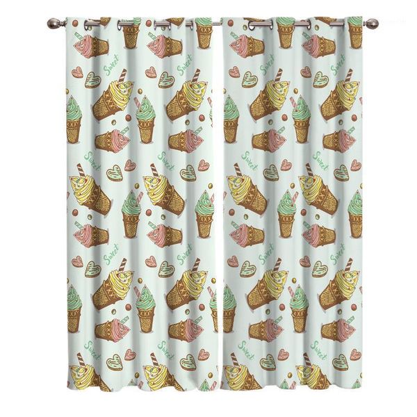 

curtain & drapes chocolate ice cream home decor window curtains bedroom kitchen panel for living room1