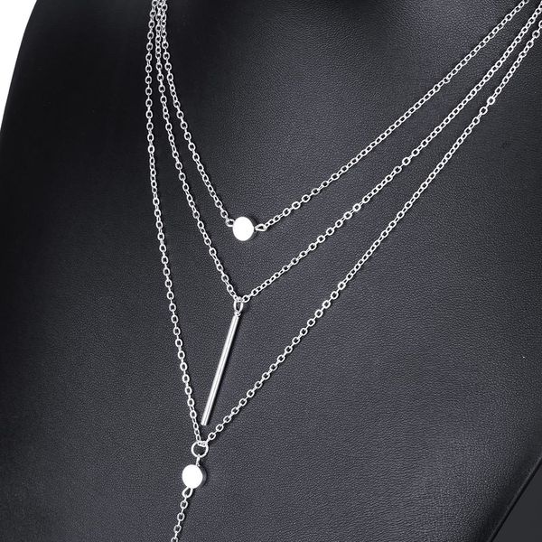 

necklaces & pendants 3 multi layer tassel charm bar statement necklace for women gift9vvp