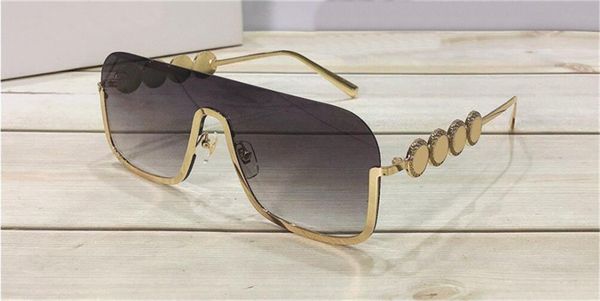 

new fashion design sunglasses 2214 metal half frame popular minimalist style uv400 protective glasses with original box, White;black