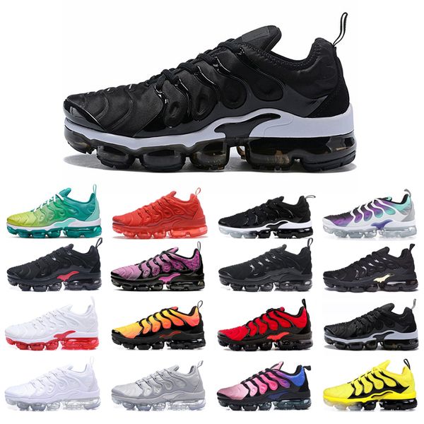 

plus running shoes for man runner sunset lemon lime red black aurora blue fury cool grey hyper violet bumblebee bred grape sneakers wholesal