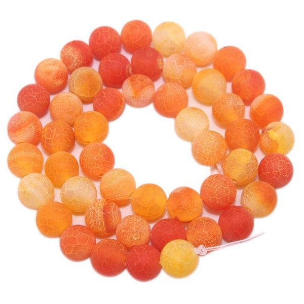 

1strand lot 4 6 8 10 12 mm natural stone frost crab agates round spacer loose bead for jewelry making diy necklaces h bbysgc