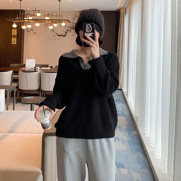 

ve-cleavage 2021 new sweater colour mm fat autumn and winter women releases the large size skinny made from mesh kdb2, White;black