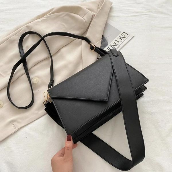 

pu leather crossbody bags for women 2020 luxury handbags women's designer simple solid color travel shoulder hand bags