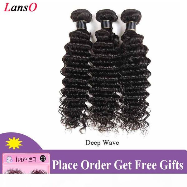 

brazilian remy human hair weaves deep wave brazilian remy human hair wefts deep wave natural black 1 3 4pcs dhl ing