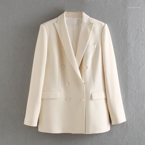 

women's suits & blazers 2021 white blazer for women summer double breasted jackets ladies formal suit jackets1, White;black