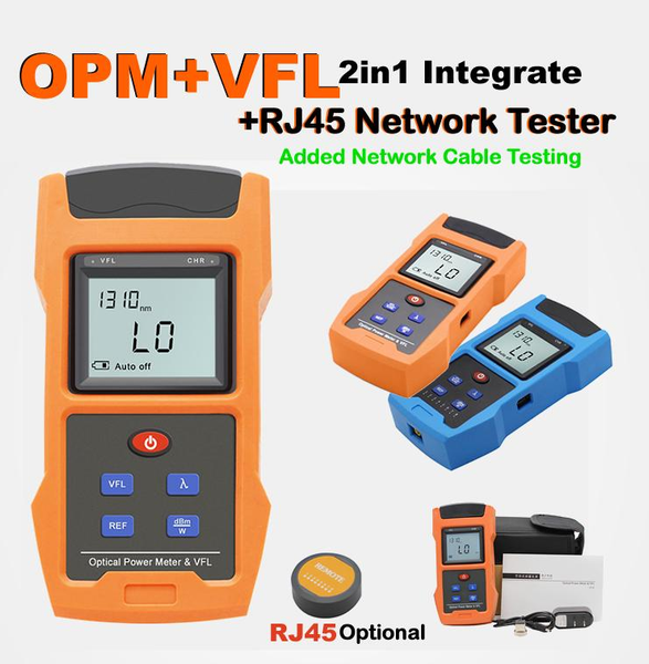 

tm263 lithium battery high precision integrated machine optical power meter & vfl & rj45 network tester with fc, sc 1/10/20/30mw1