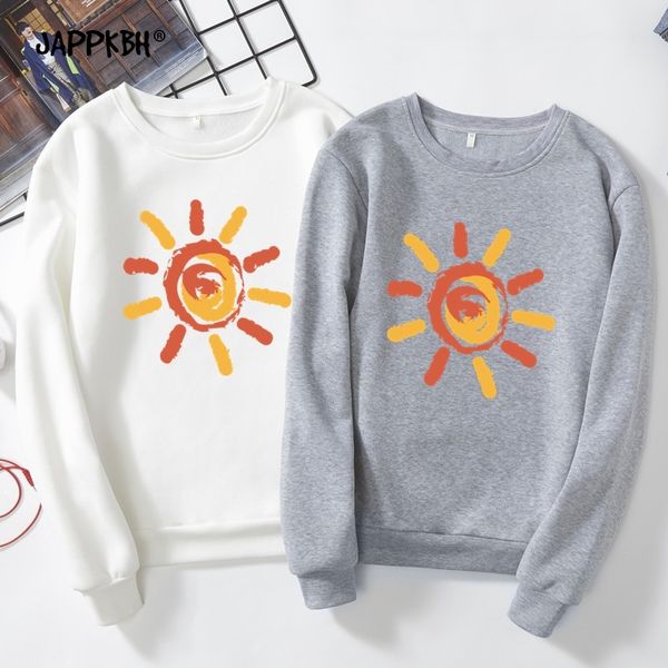 

spring hoodies sweatshirt women casual plus size sunshiny pullover ladies hoodies female loose velvet outerwear 3xl y200610, Black