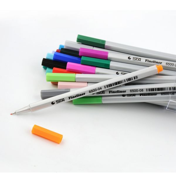 

sta 26colorors file liler pen set micron eskesh marker color 0.4 мм окраска для манги художественная школа игольчатая рисунок эскиз маркер f, Blue;orange