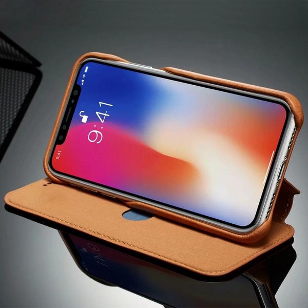 

роскошный тонкий кожаный чехол для iphone 12 mini 11 pro xs max xr 8 7 6s plus se 2020 folio jllkvc book2005