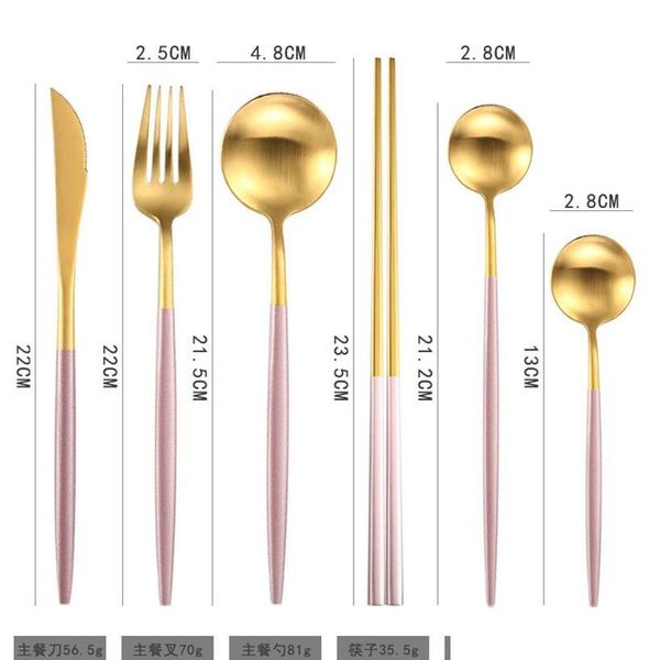 

portugal western tableware set titanium 304 stainless steel cutlery spoons fork knife chopsticks set western jllxyk garden_light