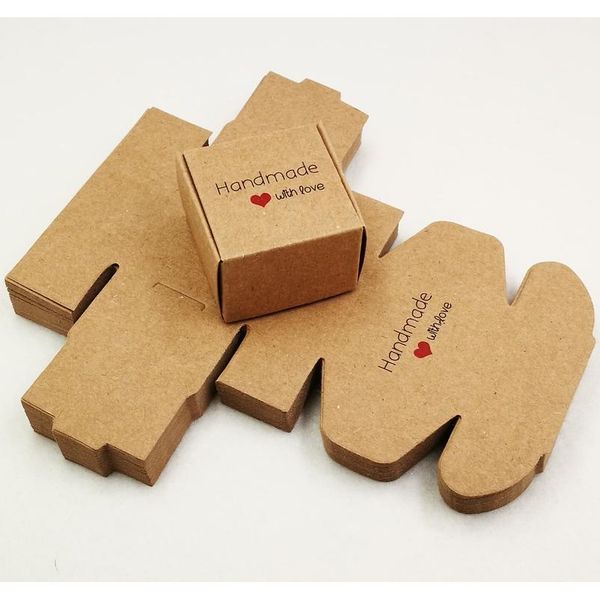 

30pcs/lot two sizes small colorful paper box kraft cardboard handmade soap box,cute gift box, jewelry/candy packagi jllkjb