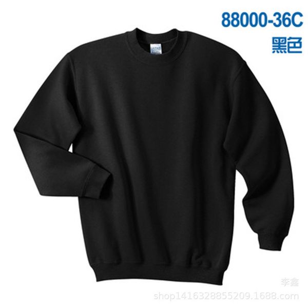 

hoodless neck 88000 crew men's sports sweater pullover casual fleece top, Gray