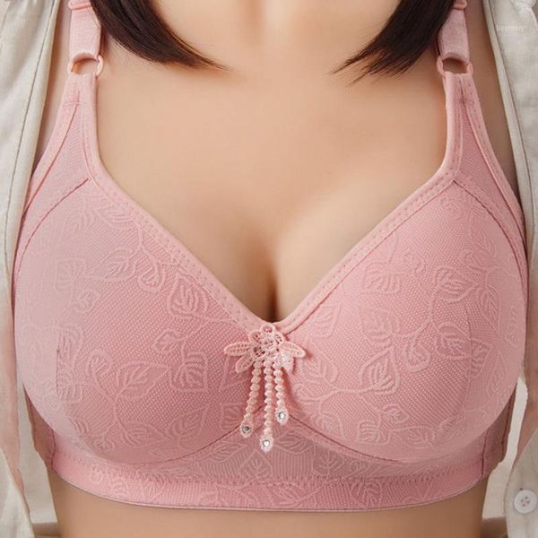 

luxury big size bras women underwear wire soft burgundy b c cup for big breast ladies cotton thin cup lingerie bras 20201, Red;black