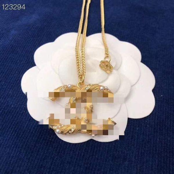 

european and american fashion new letter necklace high fashion pearl necklace, Silver