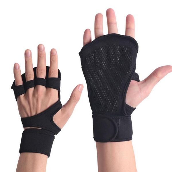 

weight benches lifting gloves training gym grips fitness pull-up crossfit bodybuilding wristbands hand palm protector glove