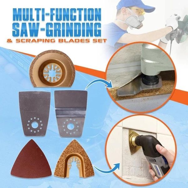

5pcs diy cutting discs sanding grinding wheel multi-function saw-grinding & scraping blades set handmake metalworking tools1