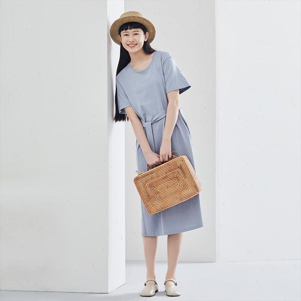

2021 spring new arrival australian comfortable cotton round collar fashion fit shape a line dress drop shipping, Black;gray