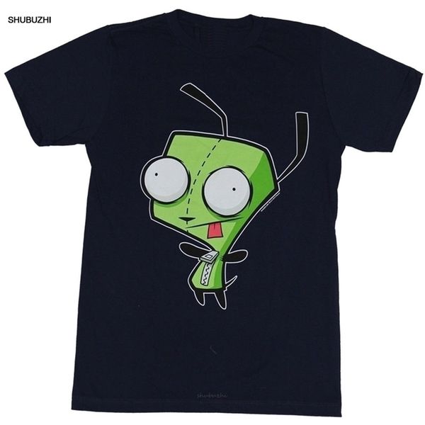

invader zim mens t-shirt - happy hug ready image cartoon t shirt men fashion tshirt 220302, White;black