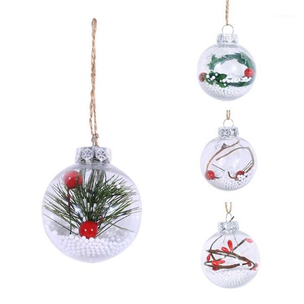 

party decoration 1pc christmas ball hanging ornament for xmas tree clear bauble decorations gift diy children gift1