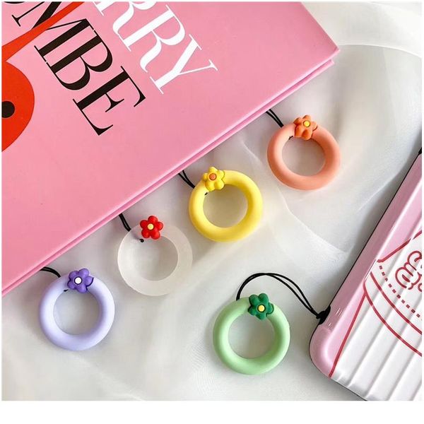 

shellnail mobile phone sile ring lanyard key ring buckle flower cute pendant universal drop resistance hanging n jlljao