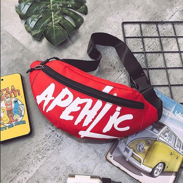 

women waist bag 2021 letter fanny packs hip- belt harajuku shoulder female sling chest pocket fashion bags