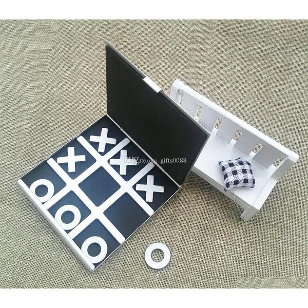 

tic-tac-toe aluminium board games with aluminum casetravel case for kids and family qu8p8