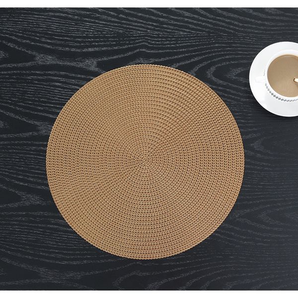 

placemat kitchen table mat christmas restaurant round pvc nordic insulation table mat steak pad stand mug f wmthus