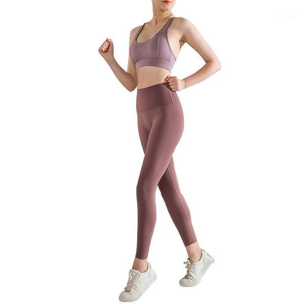 

new fashion elegant womens joggers sports leggings workout gym fitness athletic elastic pants nude seamless yoga dance pants1, White;red