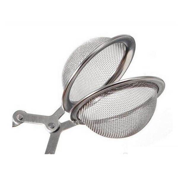 

wholesale loose spring stainless steel spoon tea mesh ball infuser filter teaspoon squeeze strainer wedding favor jllwsr dayupshop