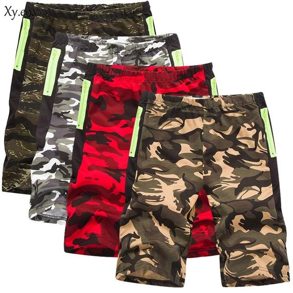 

men's camouflage army camo shorts pants summer loose casual sport baggy pants, White;black