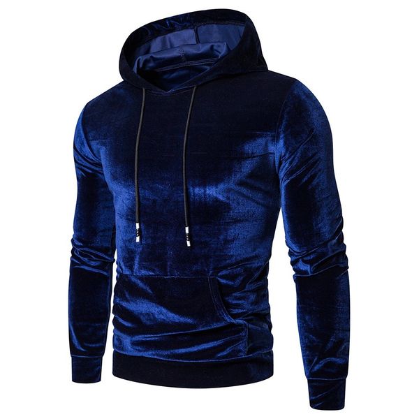

velvet #5 sweatshirts fit winter color hoodie autumn large full warm sweatshirt pure size slim men's sleeves vljej