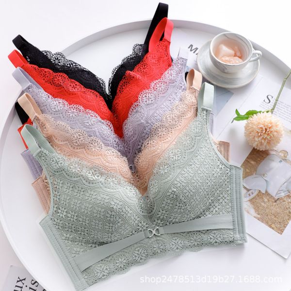 

fiber latex lace underwear for women, Red;black