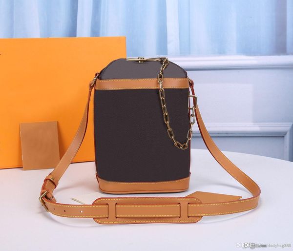 

2021 fashion designer luxury men's and women's classic retro milk box crossbody bag genuine leather men women shoulder bags crossb