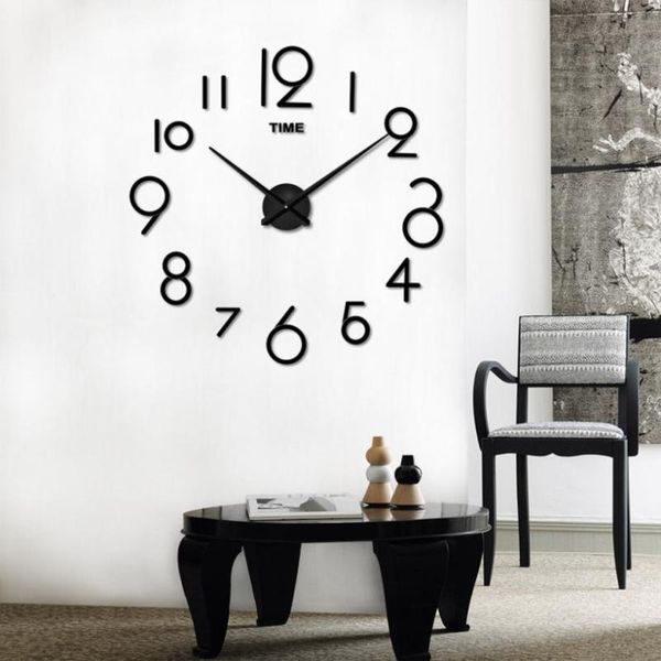 

wall clock living room diy 3d home decoration mirror large art design m16 30+