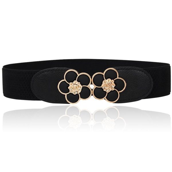 

corset belt personally gold buckle stylish waistbands for women elastic cummerbunds black dress wild wedding cummerbund lady bbygyv, Black;brown