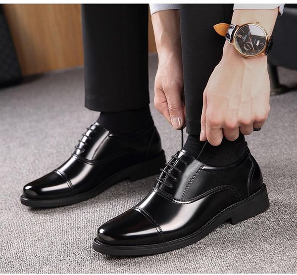 Neu Herren Qualität Echtes Leder Schuhe Größe 36-44 Top Kopf Herbst Büro Weichen Mann Kleid Schuh