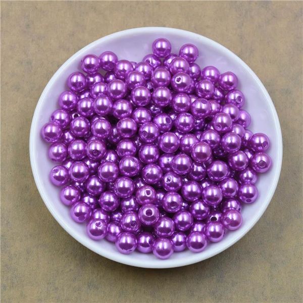 

100pcs lot 4 6 8 10 12mm with hole imitation pearl beads round plastic acrylic spacer bead for jewelry making findings supplies h bbytlk