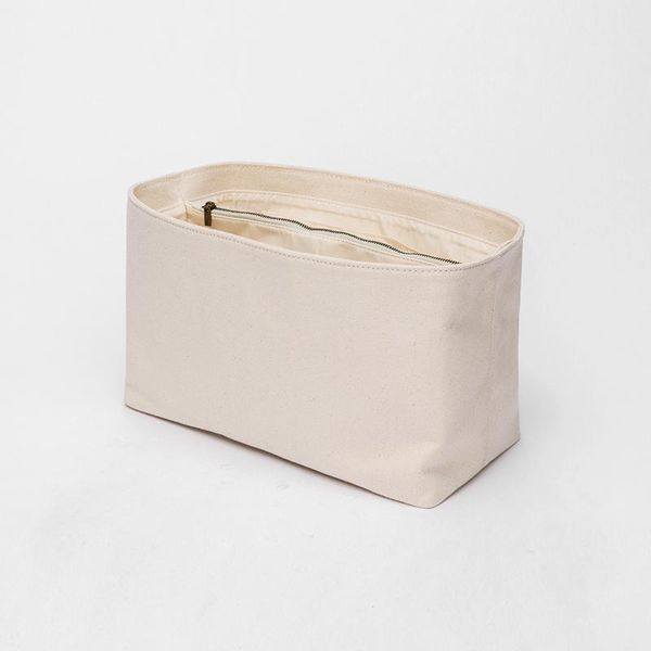 

cosmetic bags & cases canvas liner bag support is suitable for enlarged tote bag, middle zipper storage and