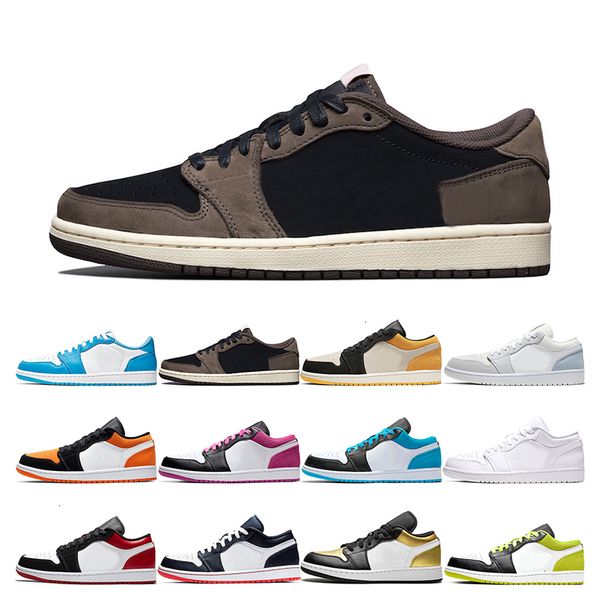 

shoes trainers jumpman basketball mens 1 low unc obsidian black gold grey emerald toe womens sports sneakers outdoor size 5.5-11