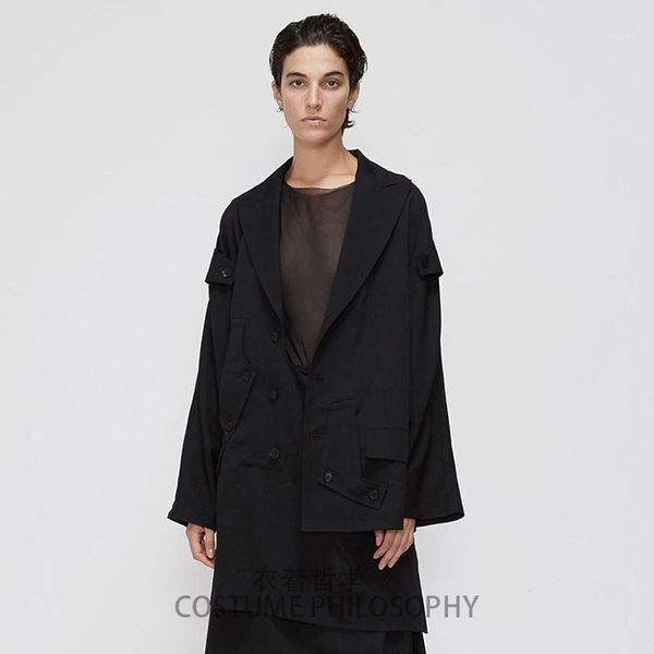 

s-6xl catwalk men's wear 2019 fashion runway men's trench coat coat asymmetrical irregular dark1, Tan;black