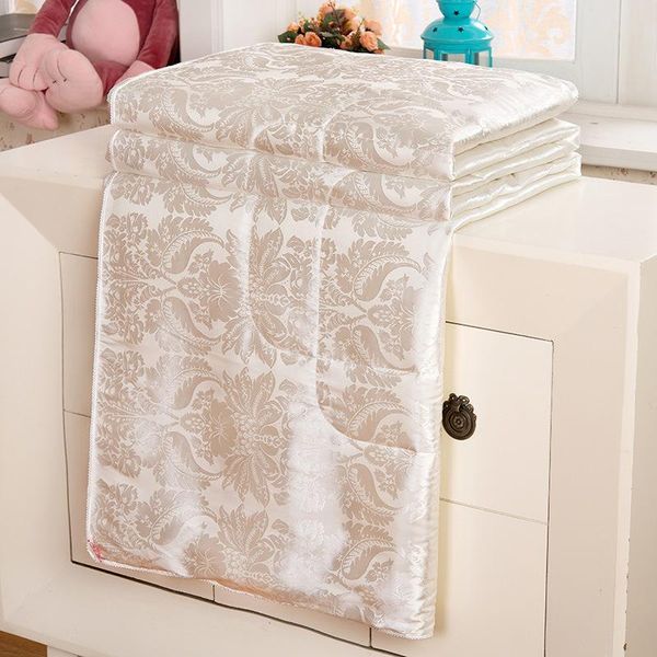 

100% mulberry silk summer quilt comforter blanket duvet filling with cotton cover twin queen king size ing