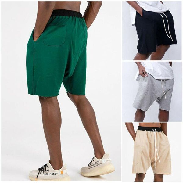

men's shorts brand 2021 men gym training workout sports casual male loose comfort fitness running 4 colors plus size1, White;black