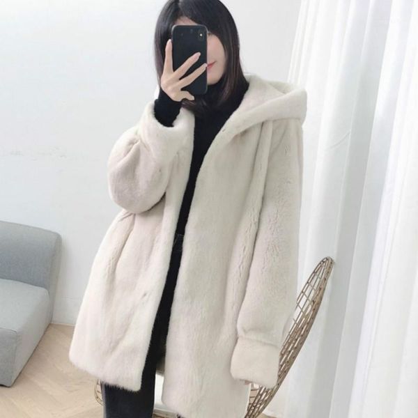 

women autumn winter jackets female hooded long sleeve mid-long outerwear lady casual solid coat1, Black